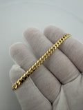7.25" 14K Yellow Gold Cuban Bracelet 5mm 15.0g