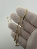 24" 14K Yellow Gold Rope Chain 2.5mm 11.4g