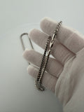 22" 14K White Gold Franco 3mm 33.5g