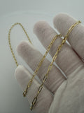 24" 14K Yellow Gold Paperclip 3mm 2.8g