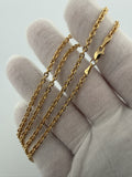 20" 14K Yellow Gold Fancy Cable 3mm 5.4g
