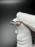 Size 7 Silver Link Style Ring – 1/2ctw VS/VVS Lab Diamond 3.1g