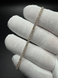7" 14k Yellow Gold 3ctw+ F VS1 Lab Diamond Tennis Bracelet EGL Certified 5.4g