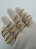 26" 14K Yellow Gold Rope Chain 3mm 20.0g