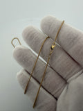 20" 14k Yellow Gold Franco 1mm 3.6g