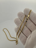 20" 14k Yellow Gold Cuban 2.5mm 10.3g