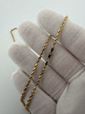 24" 14k Yellow Gold Rope 2.5mm 4.2g