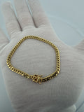 7.25" 14k Yellow Gold Cuban 4mm 9.82g