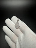 1.25" Silver Hamsa Pendant 2/3ctw VS/VVS Lab Diamond 4.2mm Bail 2.1g