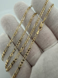 20" 2.5mm 14K yellow gold Figaro chain, 4.3g – Ott Family Jewelry (6)