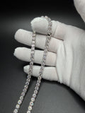 22" 5mm silver moissanite tennis chain, 46ctw D VVS1, 37.5g – Ott Family Jewelry (6)
