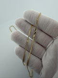 24" 14k Yellow Gold Foxtail Franco 1.5mm 2.9g