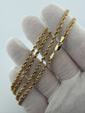 24" 14K Yellow Gold Rope 3mm 19.1g
