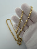24" 14K Yellow Gold Rope 5mm 11.64g