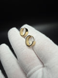 13mm x 5mm 14K yellow gold flat edge hoop earrings, 2.24g – Ott Family Jewelry (6)
