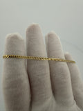 7.5" 2.5mm solid 10K yellow gold Cuban link bracelet, 3.2g – Ott Family Jewelry (6)