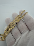 22" 14K Yellow Gold Curb 3.8mm 7.92g