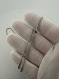 20" 14K White Gold Franco 1.8mm 7.5g
