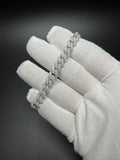 7" 8mm silver moissanite Cuban bracelet, 4.3ctw D VVS1, 20.9g – Ott Family Jewelry (6)