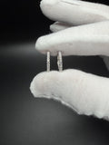 15mm Silver .25ctw VS/VVS Lab Diamond Huggies 1.8g