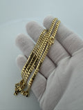 24" 14k Yellow Gold Cuban 4mm 30.2g