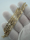 22 inch 4mm Figaro chain in 14K yellow gold, 11.9g, view 6 - Ott Family Jewelry