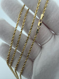 26" 2mm 14K yellow gold rope chain, 9.63g – Ott Family Jewelry (5)