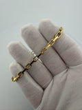 7.5" 14k Yellow Gold Herme$ Link 5mm 14.9g