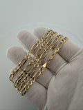 22" 14k Yellow Gold Figaro 5mm 16.9g