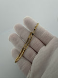 7.5" 2.5mm solid 10K yellow gold Cuban link bracelet, 3.2g – Ott Family Jewelry (6)