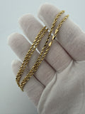 18" 14K Yellow Gold Rope Chain 2.5mm 3.34g