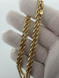 24" 14k Yellow Gold Rope 3.5mm 27.4g