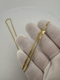 24" 10k Yellow Gold Cuban 2mm 6.3g