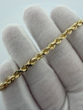 7.5" 14k Yellow Gold Rope 4.5mm 13.45g