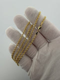 20 inch 3mm cable chain in 14K yellow gold, 5.3g, view 6 - Ott Family Jewelry