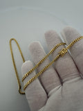 18" 3mm solid 14K yellow gold Cuban link chain, 12.45g – Ott Family Jewelry (6)