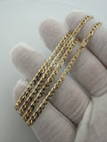 24 inch 3.5mm curb chain in 14K yellow gold, 8.4g, view 6 - Ott Family Jewelry