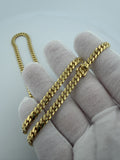 22" 5mm 14K yellow gold Cuban chain, 44.7g – Ott Family Jewelry (6)