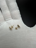 9mm 14K yellow gold clover stud earrings, 1.62g – Ott Family Jewelry (6)