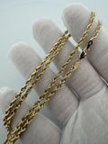 20 inch 3mm rope chain in 14K yellow gold, 3.7g, view 6 - Ott Family Jewelry