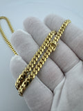 24" 10K Yellow Gold Cuban Chain 5mm 41.59g