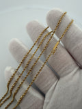 24" 14K Yellow Gold Rope 2mm 7.71g