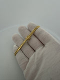 7.25" 14K Yellow Gold Cuban Bracelet 5mm 15.0g