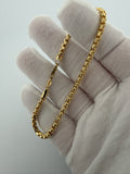 8" 14K Yellow Gold Rounded Box 3.5mm 5.8g
