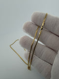 18" 14K Yellow Gold Cuban Chain 2mm 5.5g