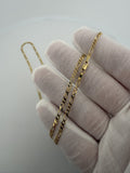 22" 14K Yellow Gold Figaro 2.5mm 5.05g