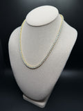 18" 4mm gold over silver moissanite tennis chain, 32.71ctw D VVS1, 25.4g – Ott Family Jewelry (5)