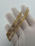 22" 14k Yellow Gold Paperclip 4mm 5.93g