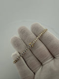 7" 14k Yellow Gold 4.04ctw E-F VS Lab Diamond Tennis Bracelet EGL Certified 2.8mm 5.7g
