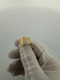 Size 7 14k Gold Two Tone Square Signet Ring 3.9g